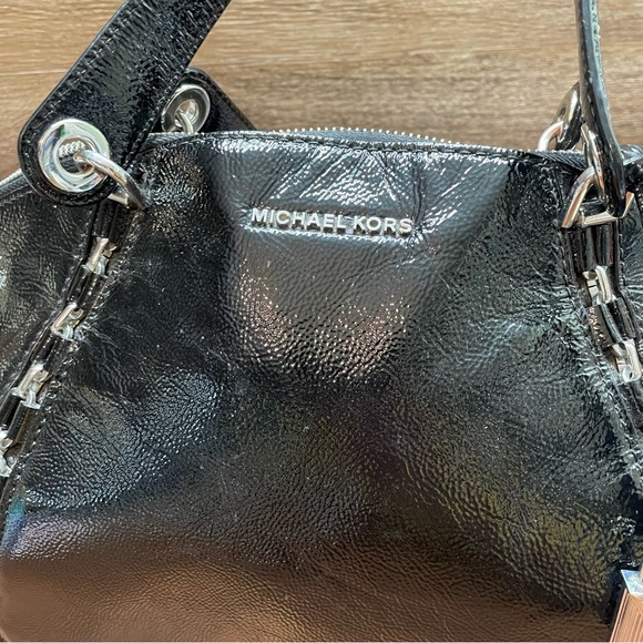 Michael Kors Black Handbag w/ Detachable Shoulder Strap - Picture 8 of 8